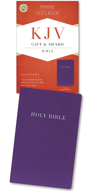 KJV Gift & Award Bible, Purple Imitation Leather